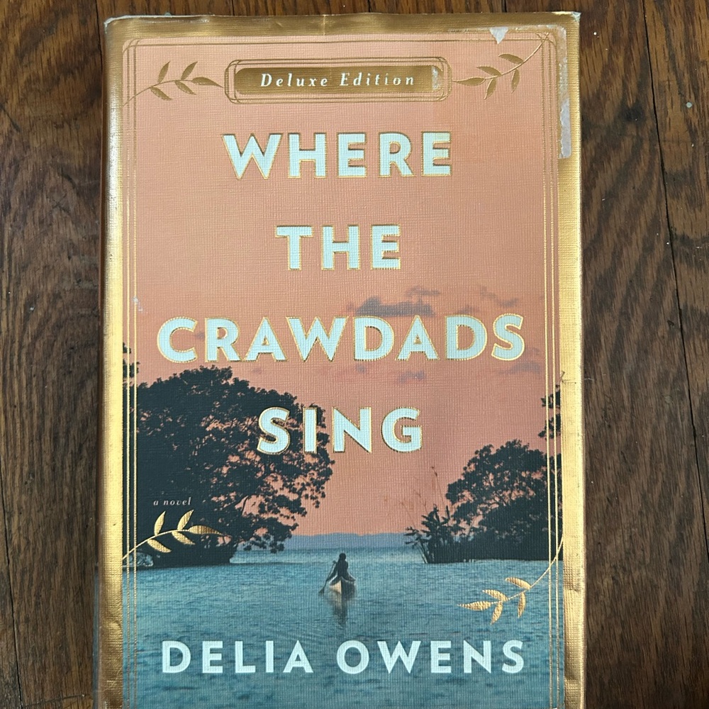 Where the Crawdads Sing by Delia Owens - Peach & Teal Hardcover Deluxe Edition